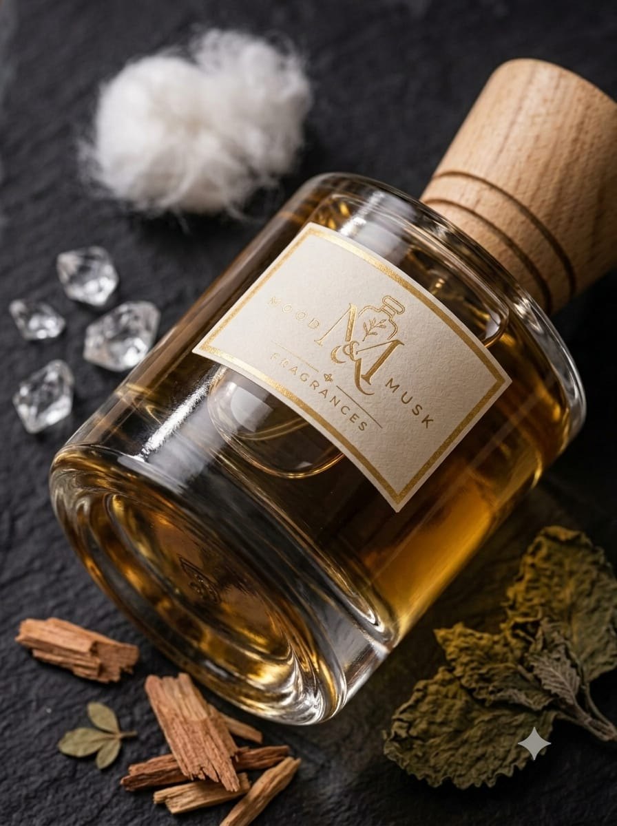 CODE 26 Luxury Flacon Presentation — Angle 4 — MOOD & MUSK