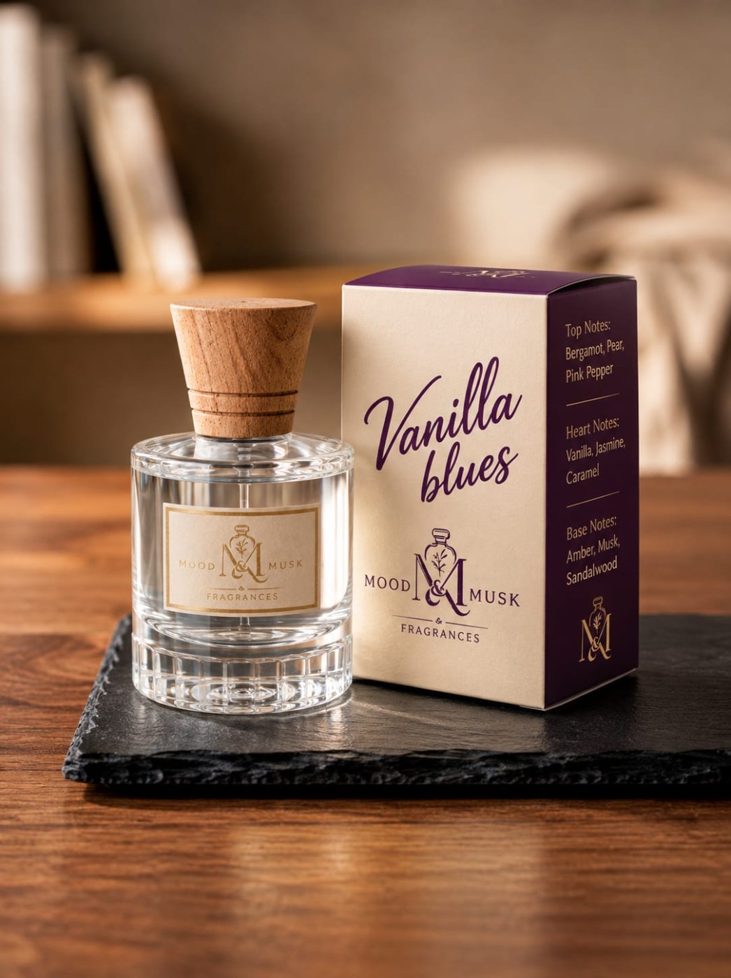 Mood & Musk - VANILLA BLUES Luxury Perfume
